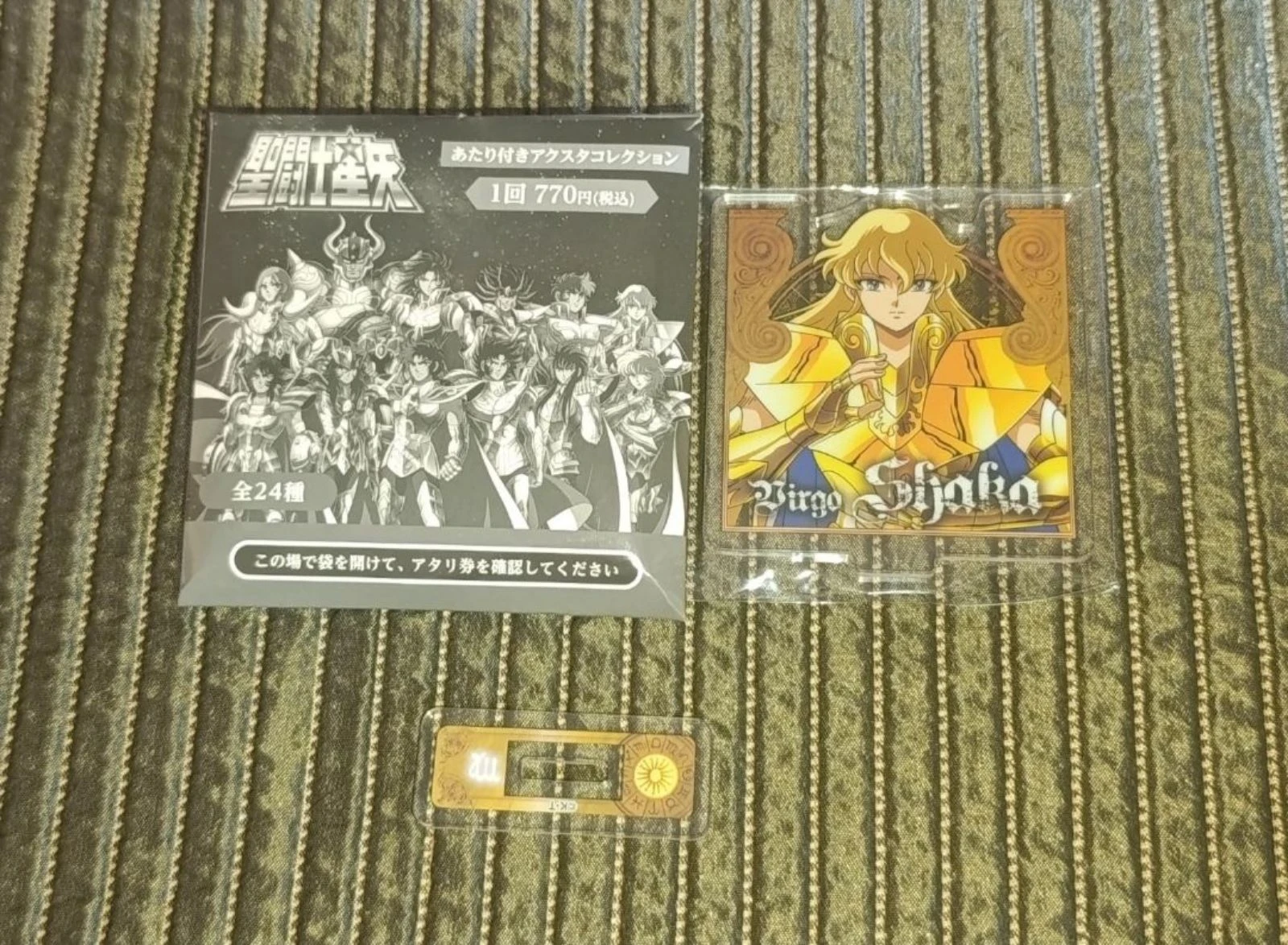 Soporte acrilico cabeza Shaka Virgo. Saint Seiya